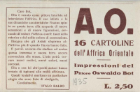 Osvaldo Bot - A.O. 16 cartoline dell'Affrica Orientale (custodia) - 1935
