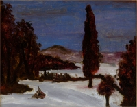 Osvaldo Bot - Paesaggio con neve - 1928