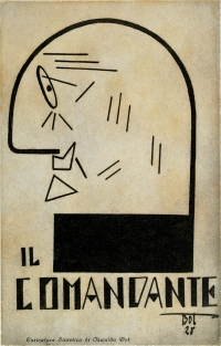 Osvaldo Bot - Il Comandante (caricatura di D'Annunzio) - 1928