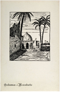 Osvaldo Bot - Impressioni dal vero sulla Libia (una cartolina) - 1935